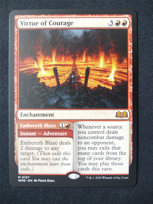 Virtue of Courage - WOE - Mtg Card #5E1