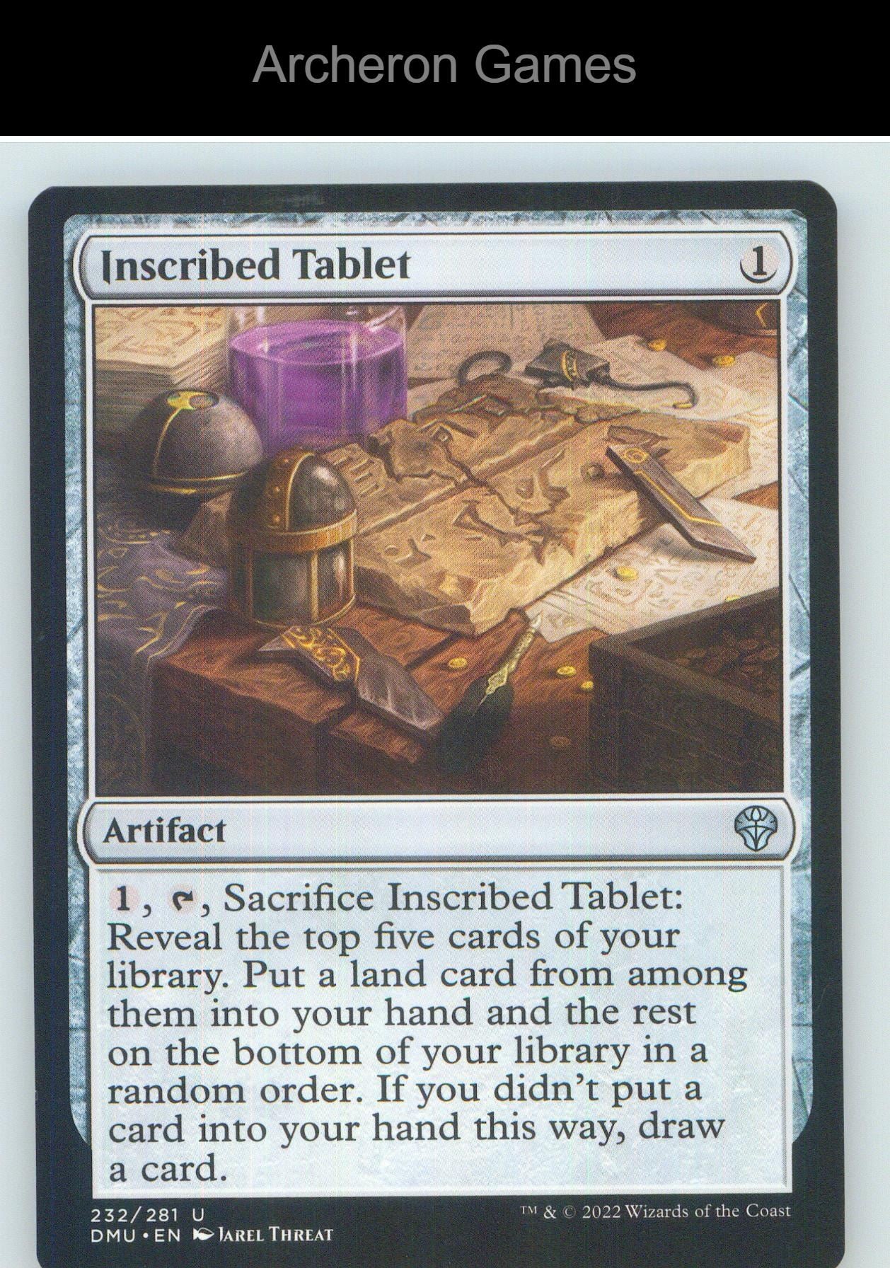 Inscribed Tablet DMU 232 UC MTG Card NM/EX+