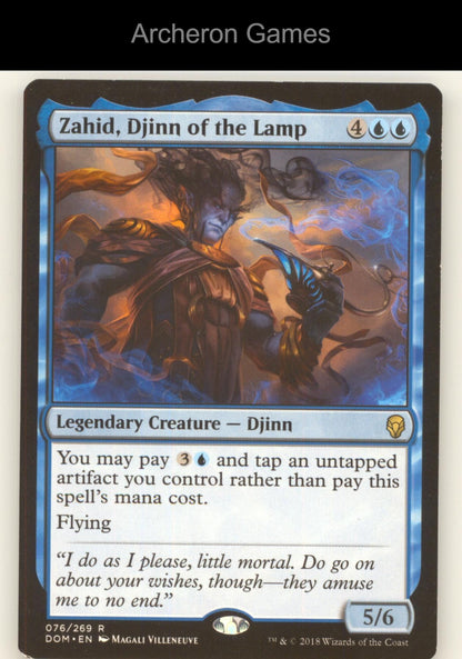 Zahid, Djinn of the Lamp 76 R MTG Card Dominaria
