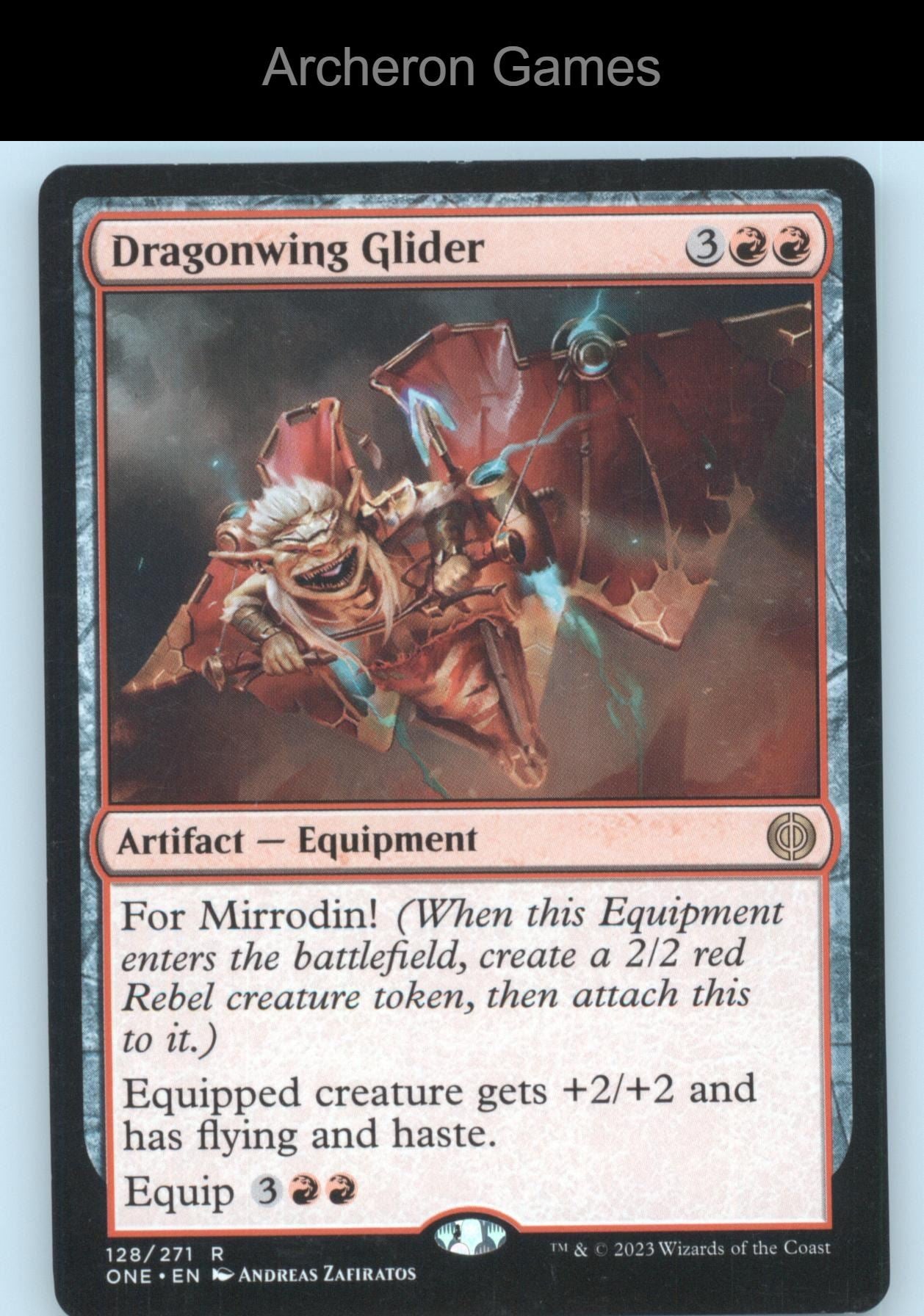 Dragonwing Glider 128 R MTG Card Phyrexia: All Will Be One