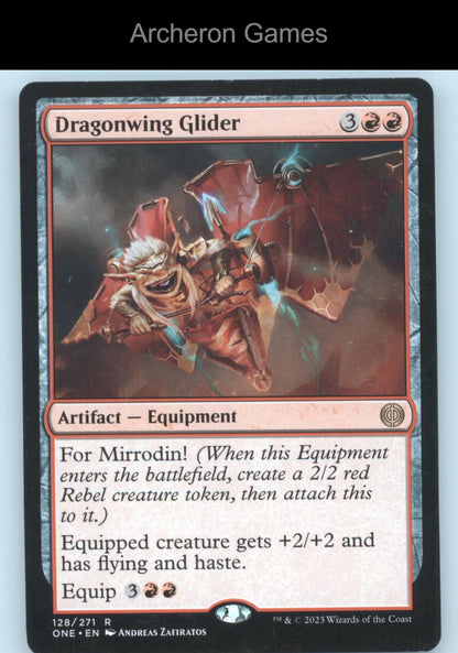 Dragonwing Glider 128 R MTG Card Phyrexia: All Will Be One