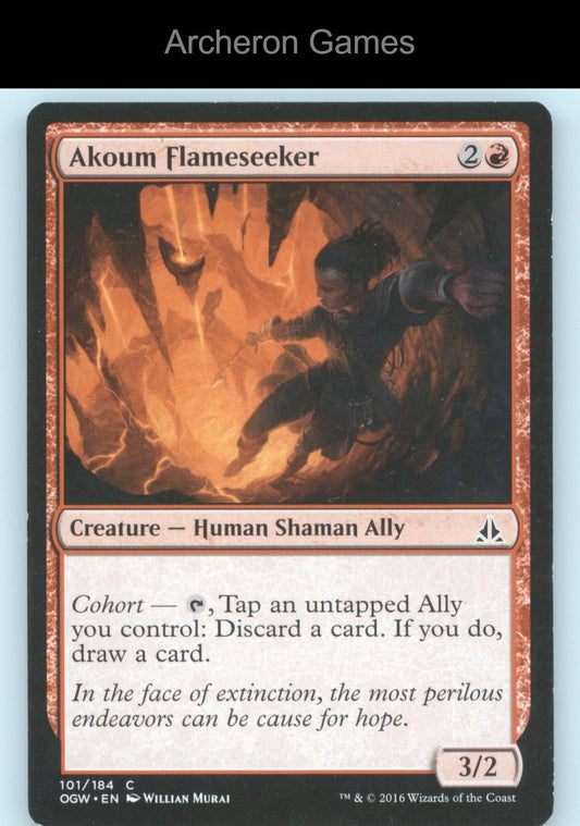 Akoum Flameseeker 101 C MTG Card Oath of the Gatewatch