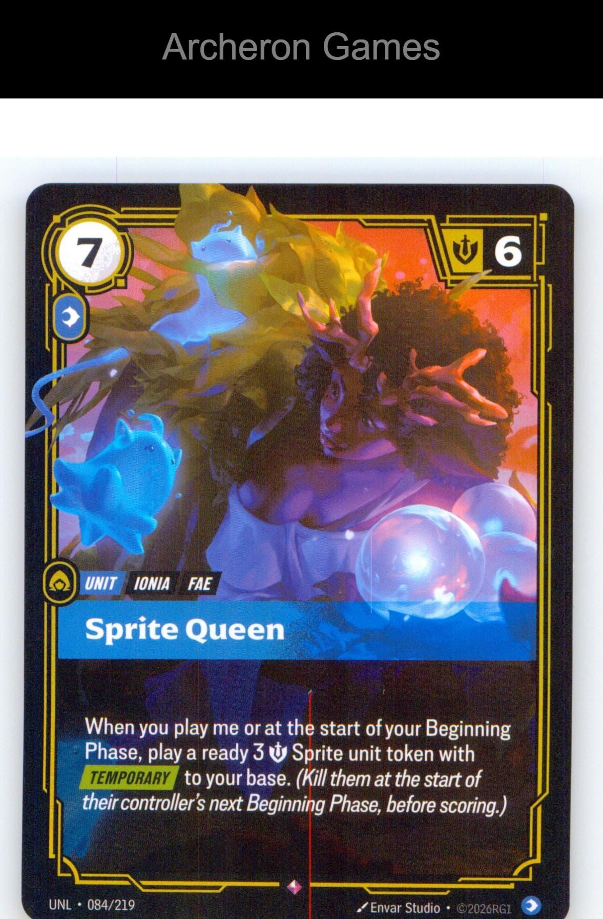 Sprite Queen UNL 084/219 R Unleashed Riftbound Card