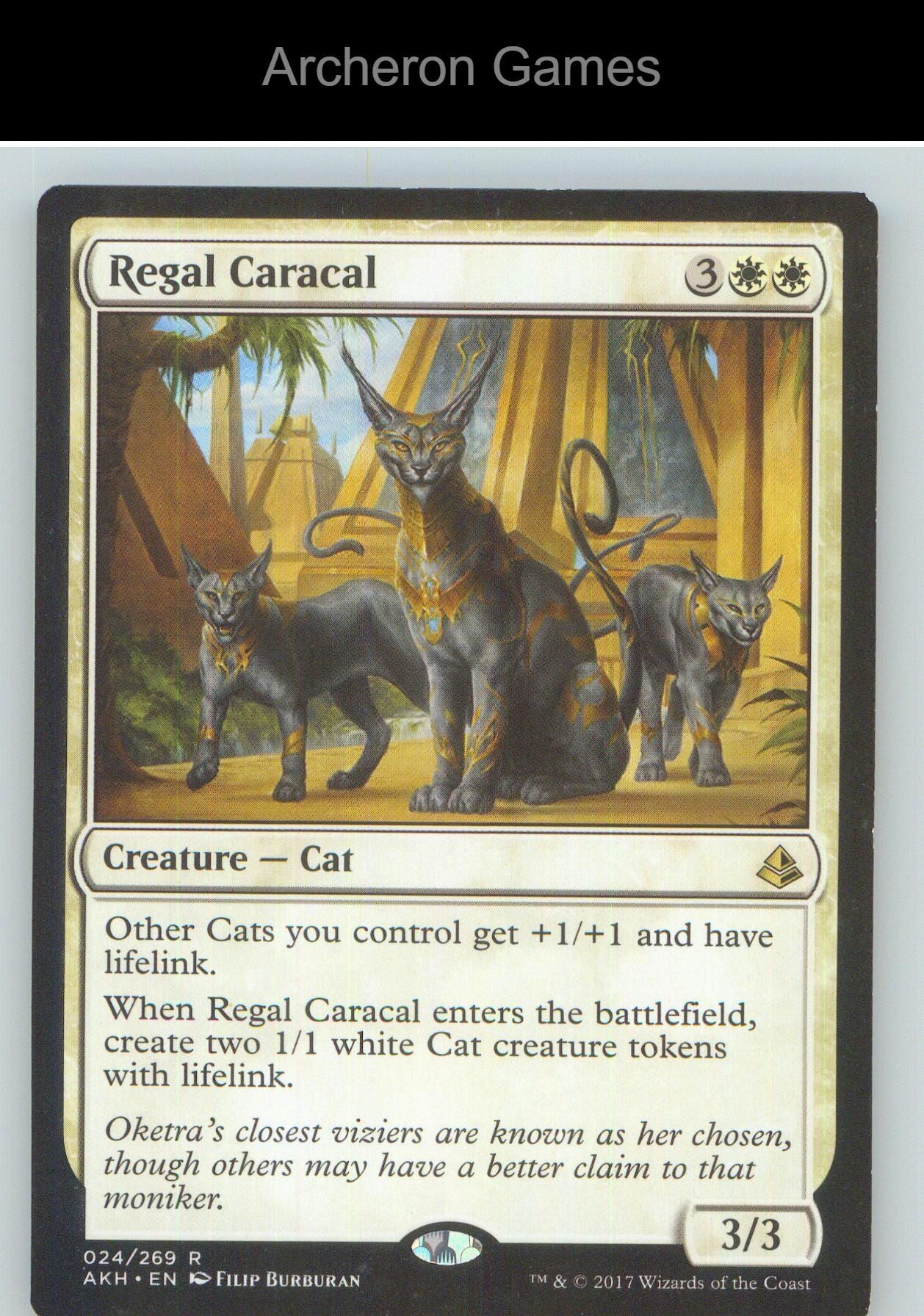 Regal Caracal AKH 24 R MTG Card NM/EX+