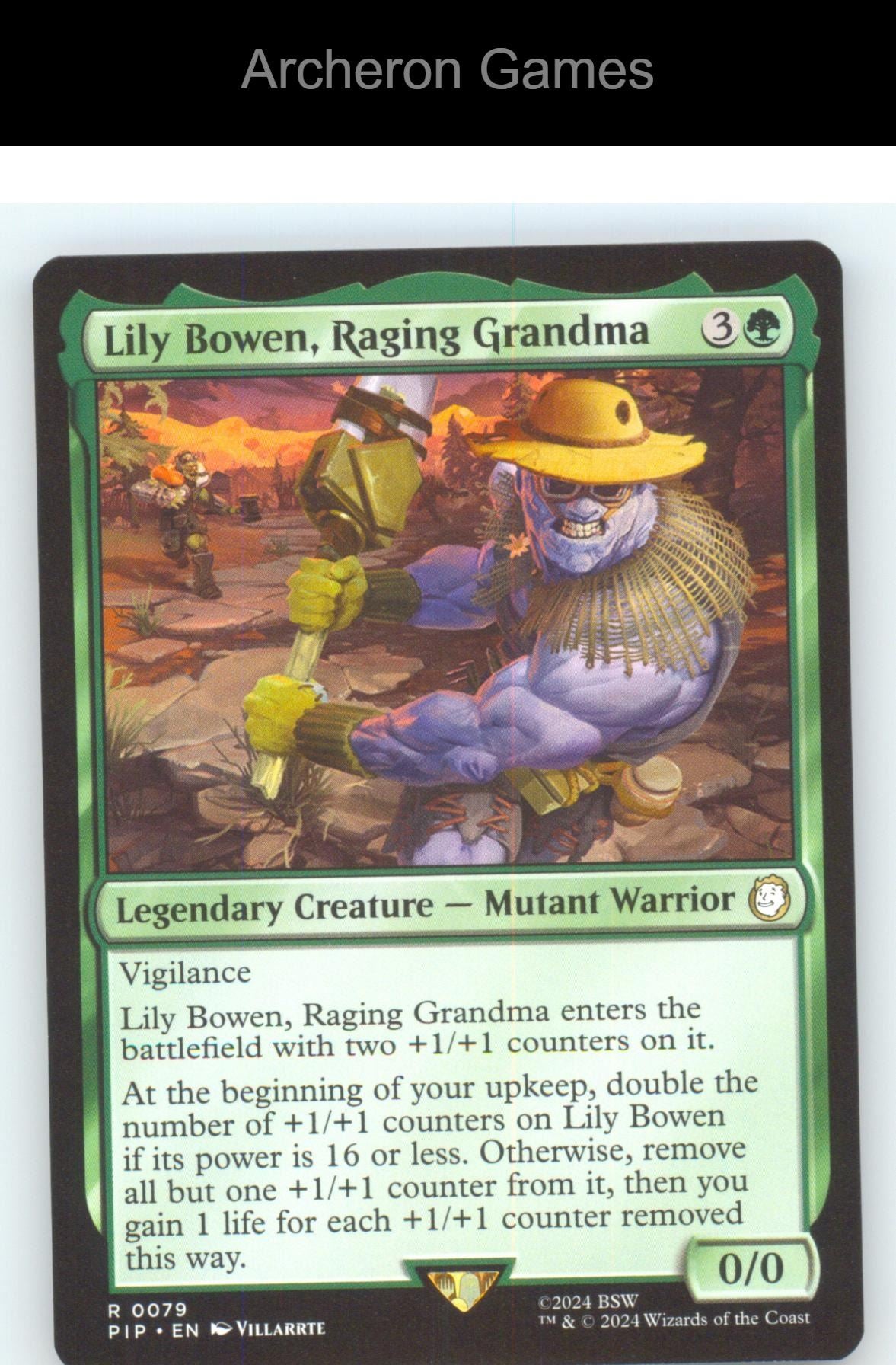 Lily Bowen, Raging Grandma PIP 79 R MTG Card NM/EX+