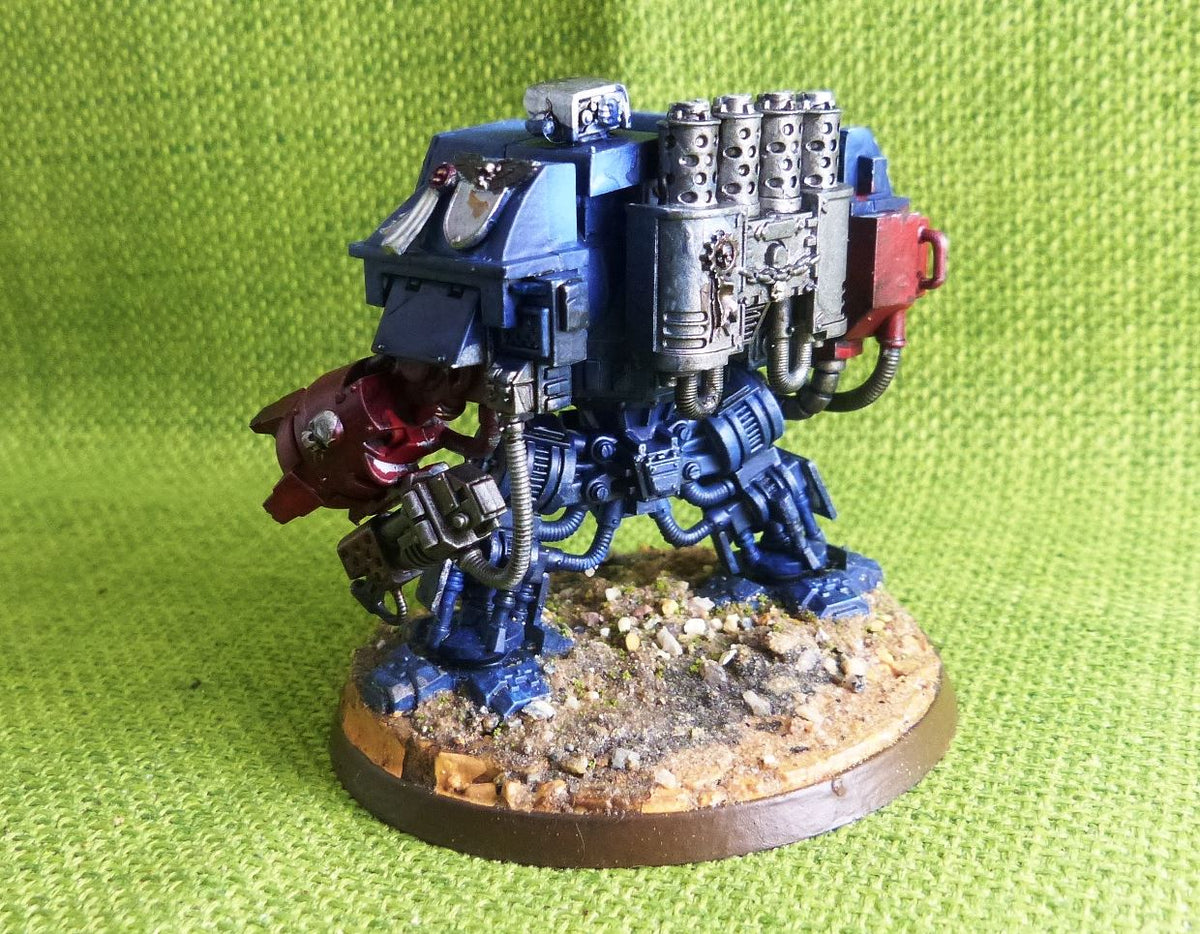 OOP Crimson Fists Dreadnought - Painted - Space Marines - Warhammer AoS 40k #HH