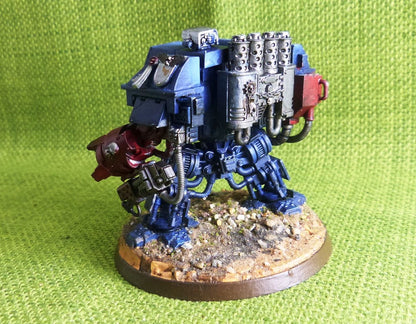 OOP Crimson Fists Dreadnought - Painted - Space Marines - Warhammer AoS 40k #HH
