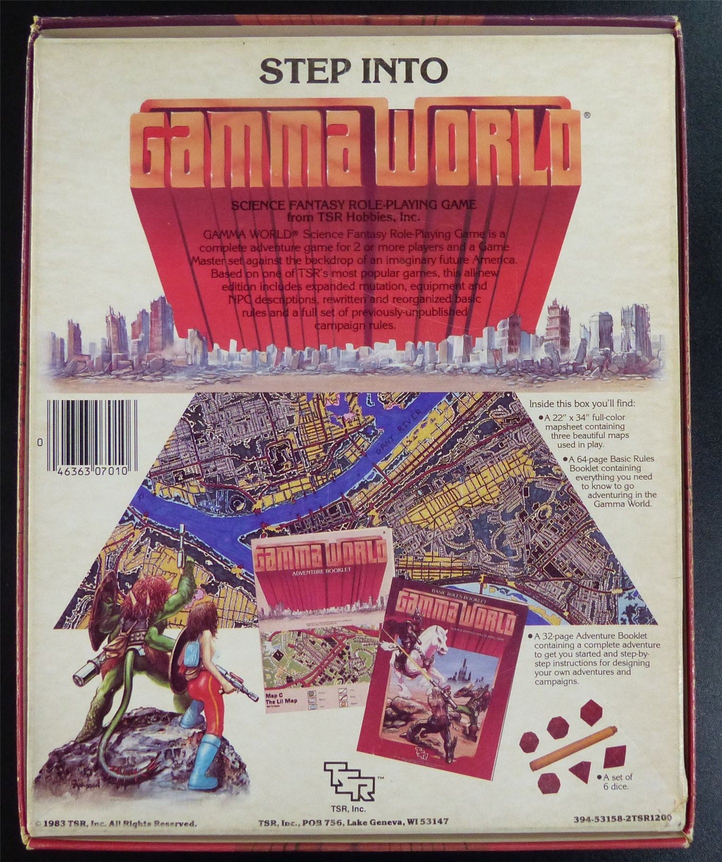 Gamma World Science Fantasy Roleplaying Game OOP - TSR Hobbies #21T