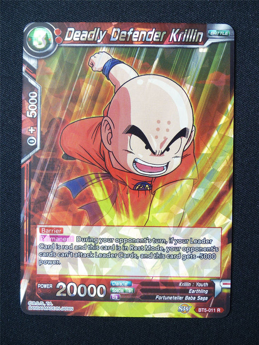 Deadly Defender Krillin BT5 R - Dragon Ball Super Card #5PX
