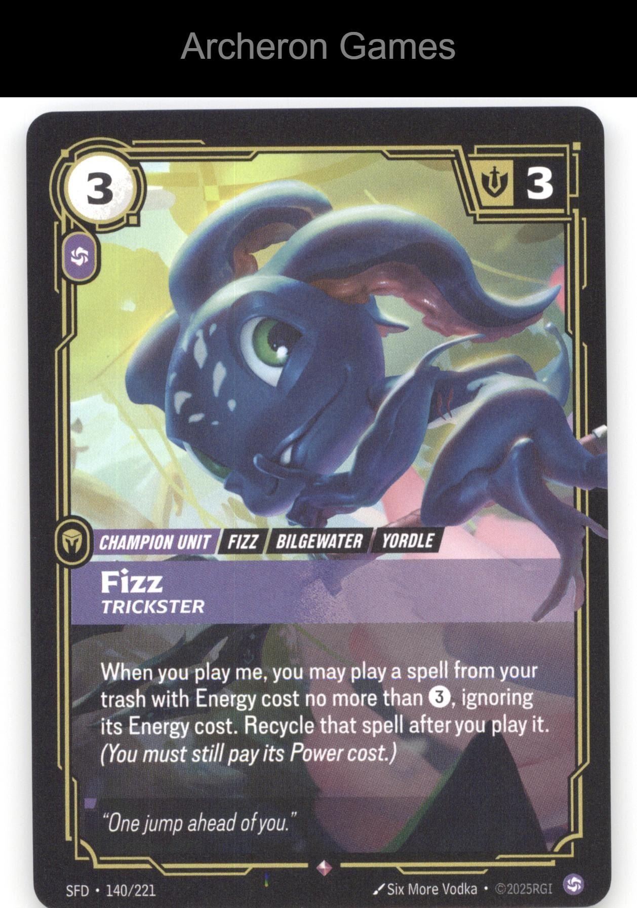 Fizz - Trickster SFD 140/221 R  Card Spiritforged