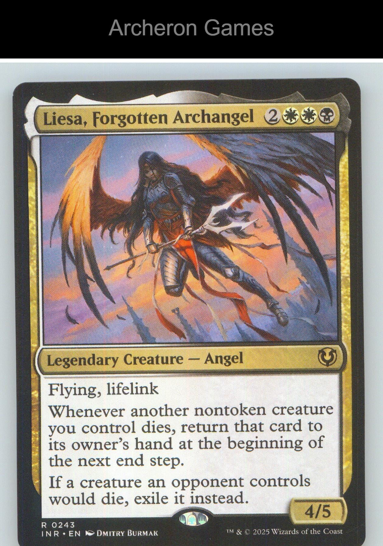 Liesa, Forgotten Archangel INR 243 R MTG Card NM/EX+