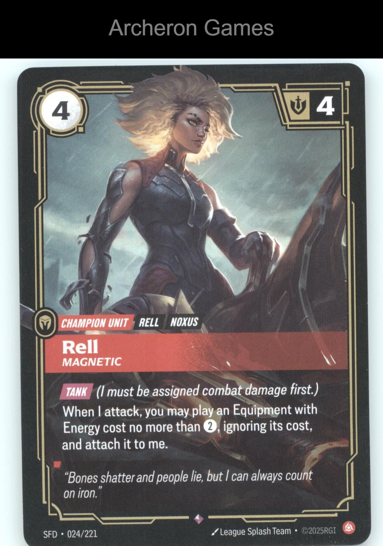 Rell - Magnetic SFD 024/221 R  Card Spiritforged