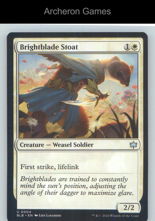 Brightblade Stoat BLB 4 UC MTG Card NM/EX+