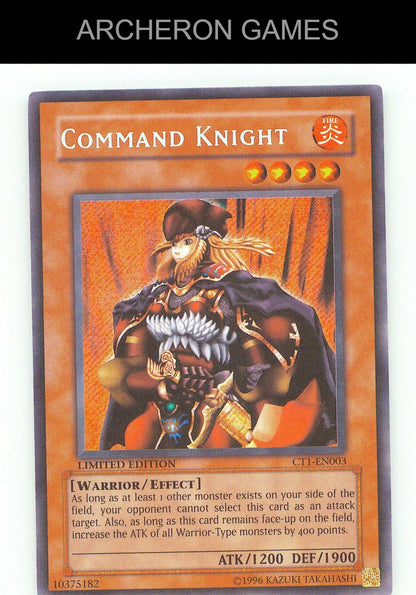 Command Knight SEC YUGIOH Card
