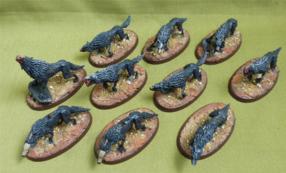 Dire Wolves painted - Soulblight Gravelords - Warhammer AoS #1O7