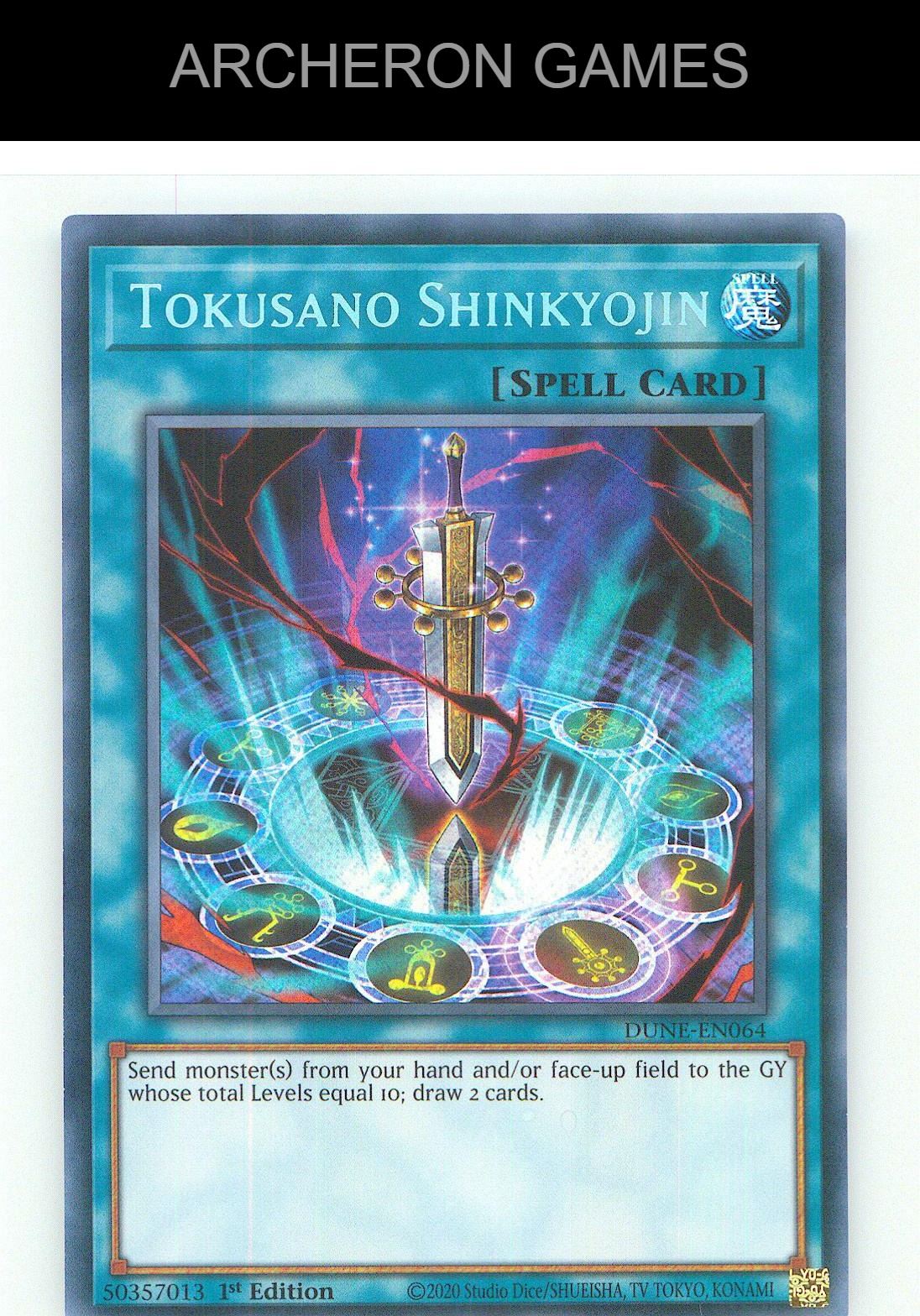 Tokusano Shinkyojin SEC YUGIOH Card 1st Edition