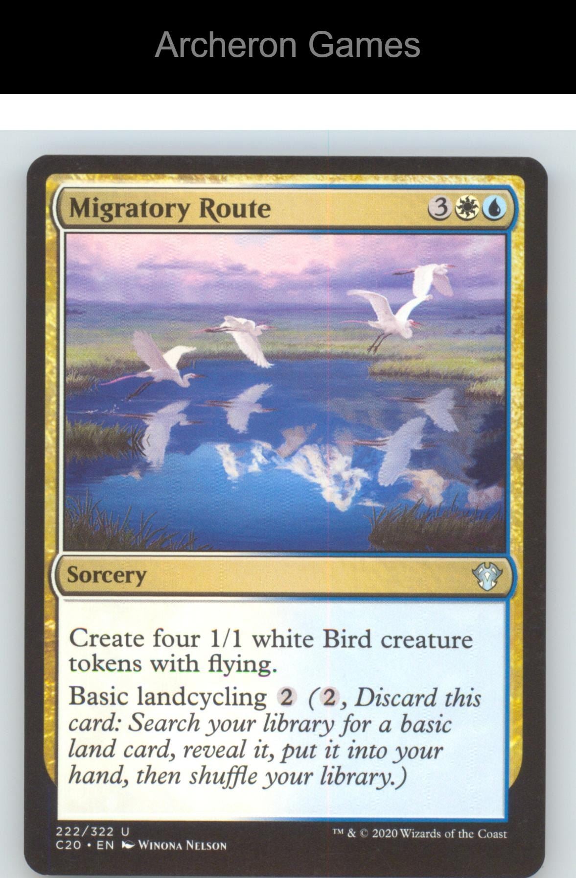 Migratory Route C20 222 UC MTG Card Commander 2020
