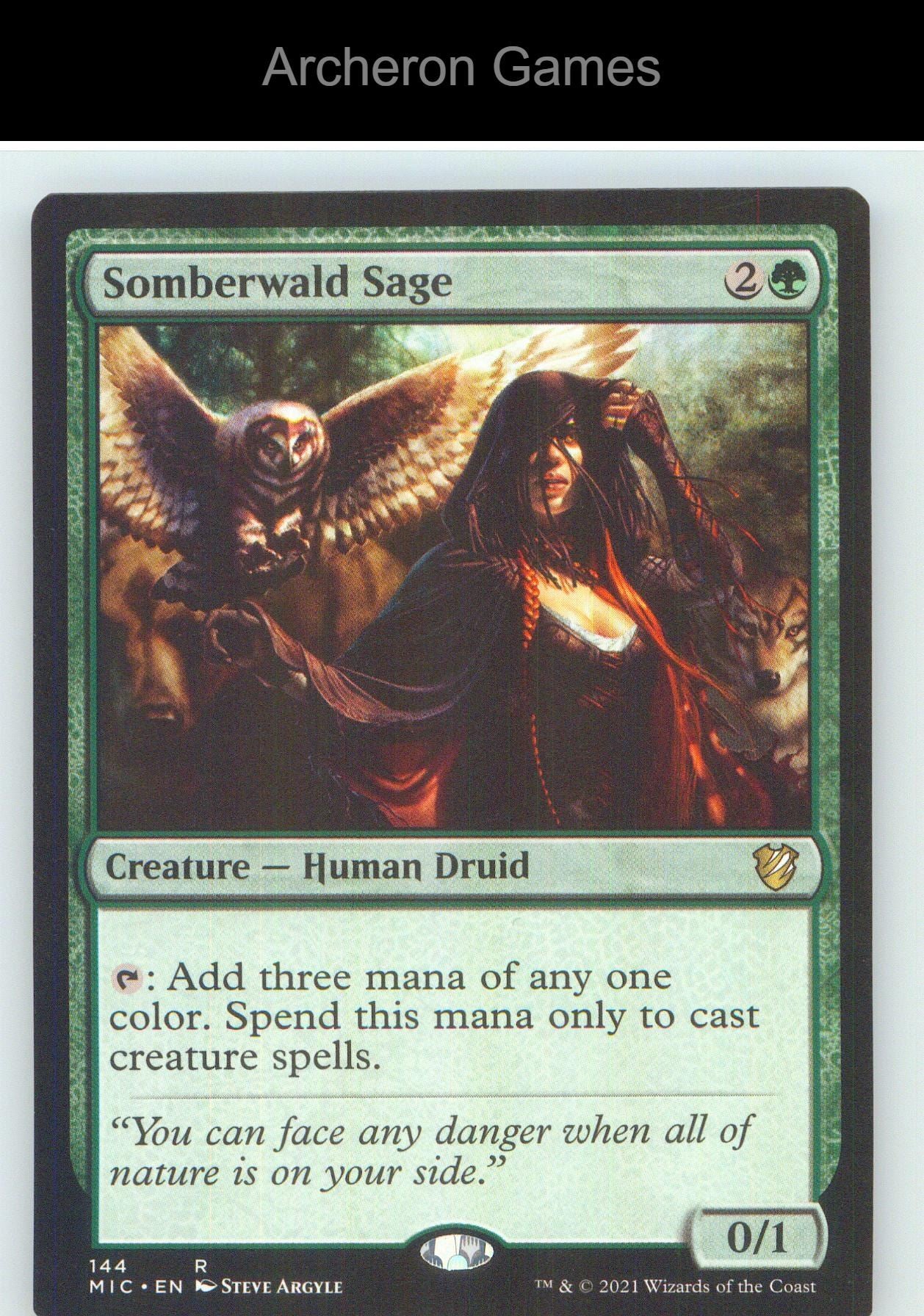 Somberwald Sage MIC 144 R MTG Card NM/EX+
