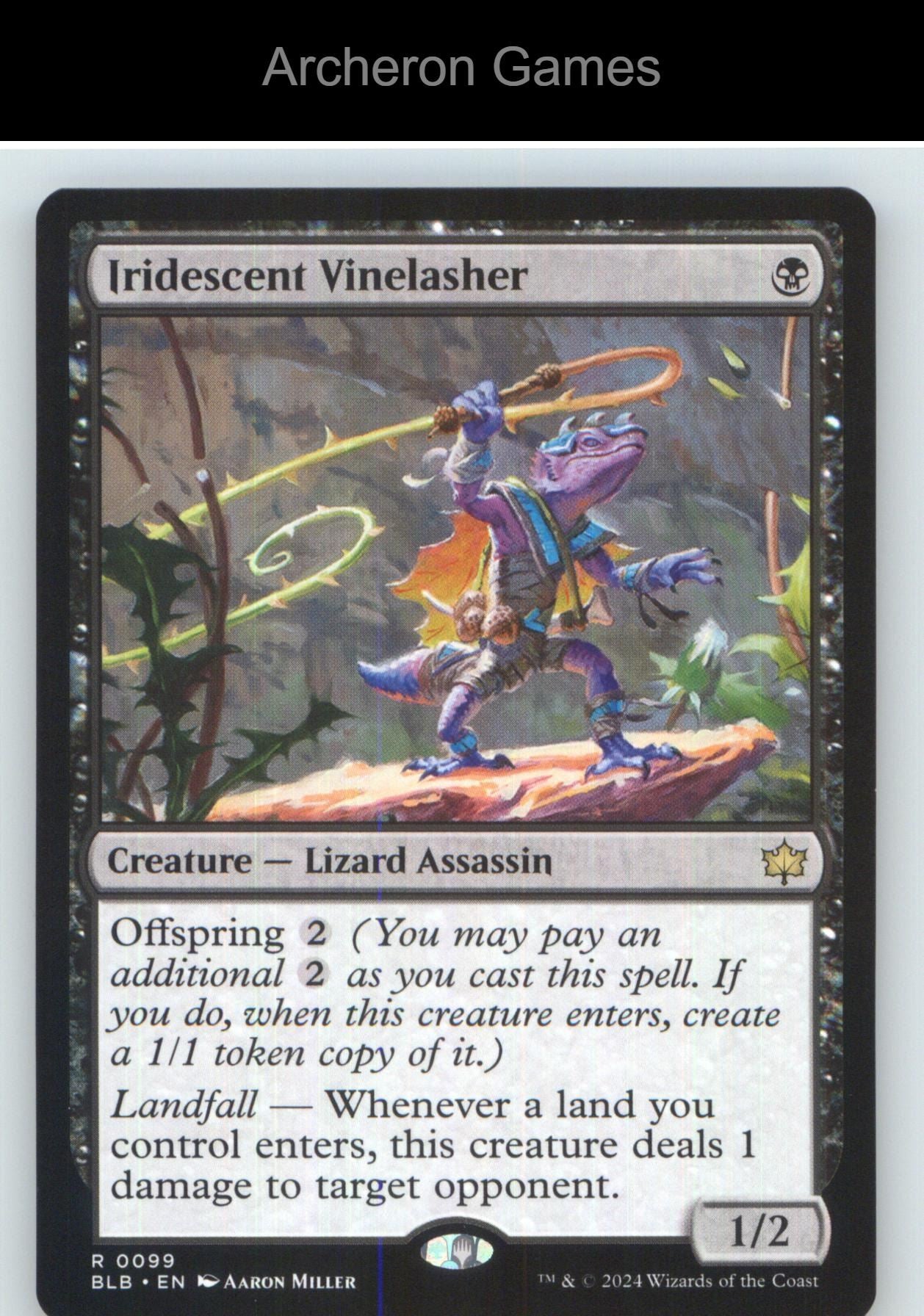 Iridescent Vinelasher BLB 99 R MTG Card NM/EX+