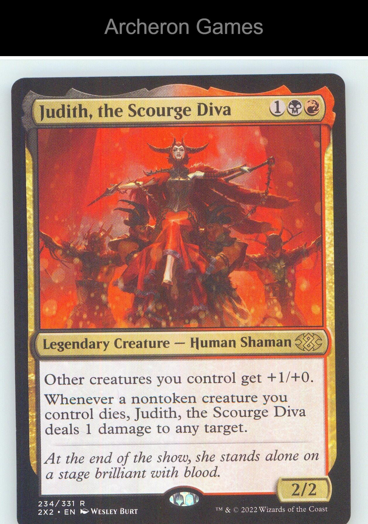 Judith, the Scourge Diva 2X2 234 R MTG Card NM/EX+