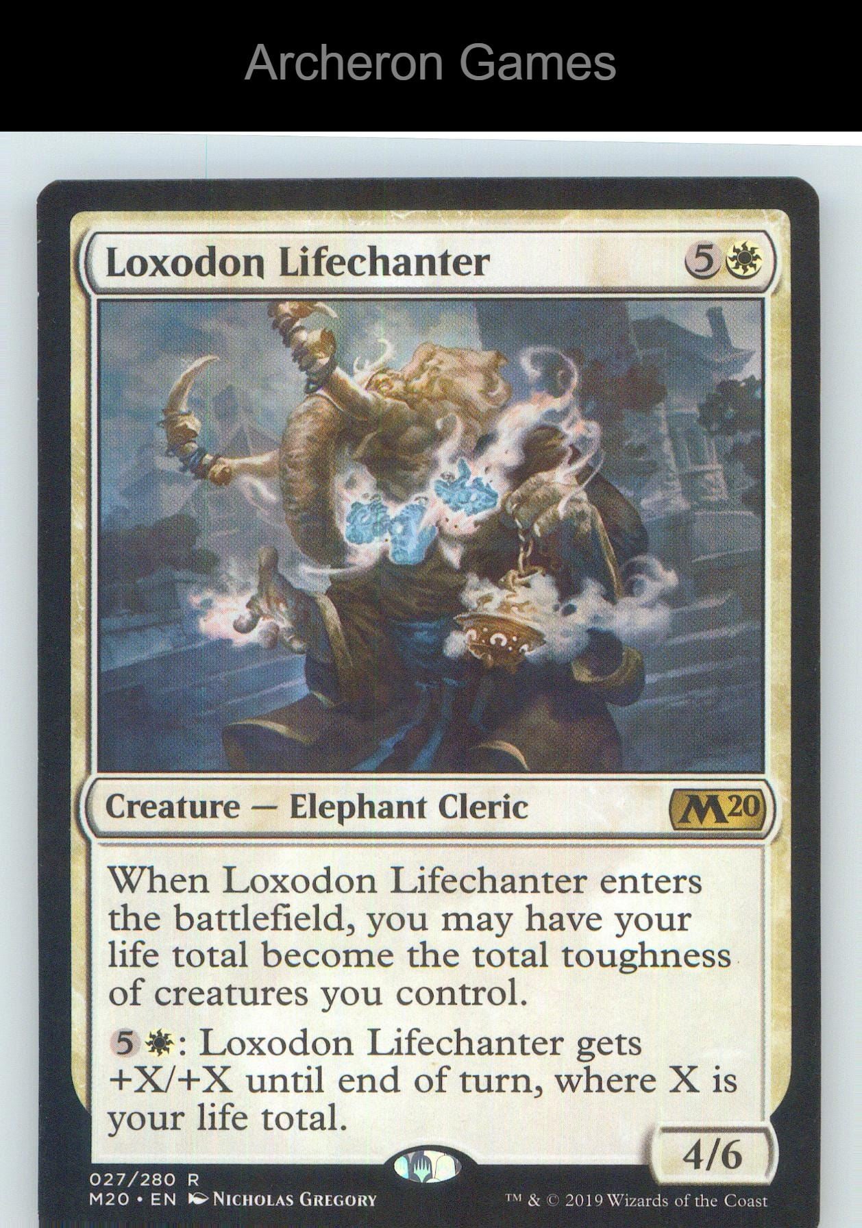 Loxodon Lifechanter M20 27 R MTG Card NM/EX+