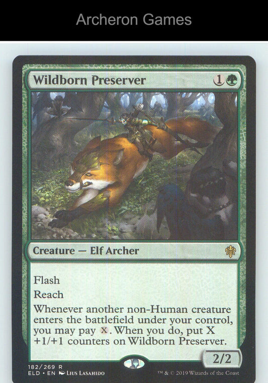 Wildborn Preserver ELD 182 R MTG Card NM/EX+