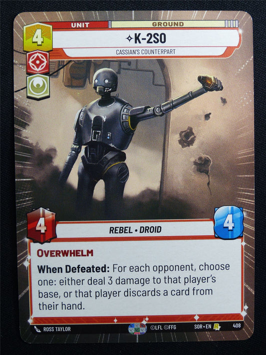 K-2SO 408 Hyperspace - Star Wars Unlimited Card #A8