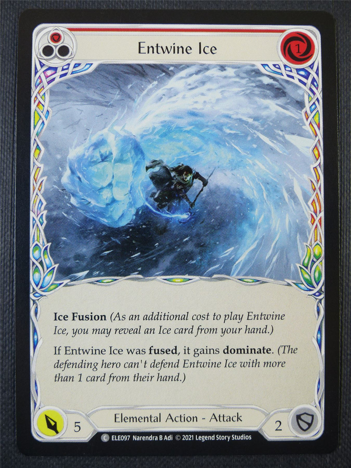 Entwine Ice - Red - Tales of Aria 1st ed - Flesh and Blood Card #637