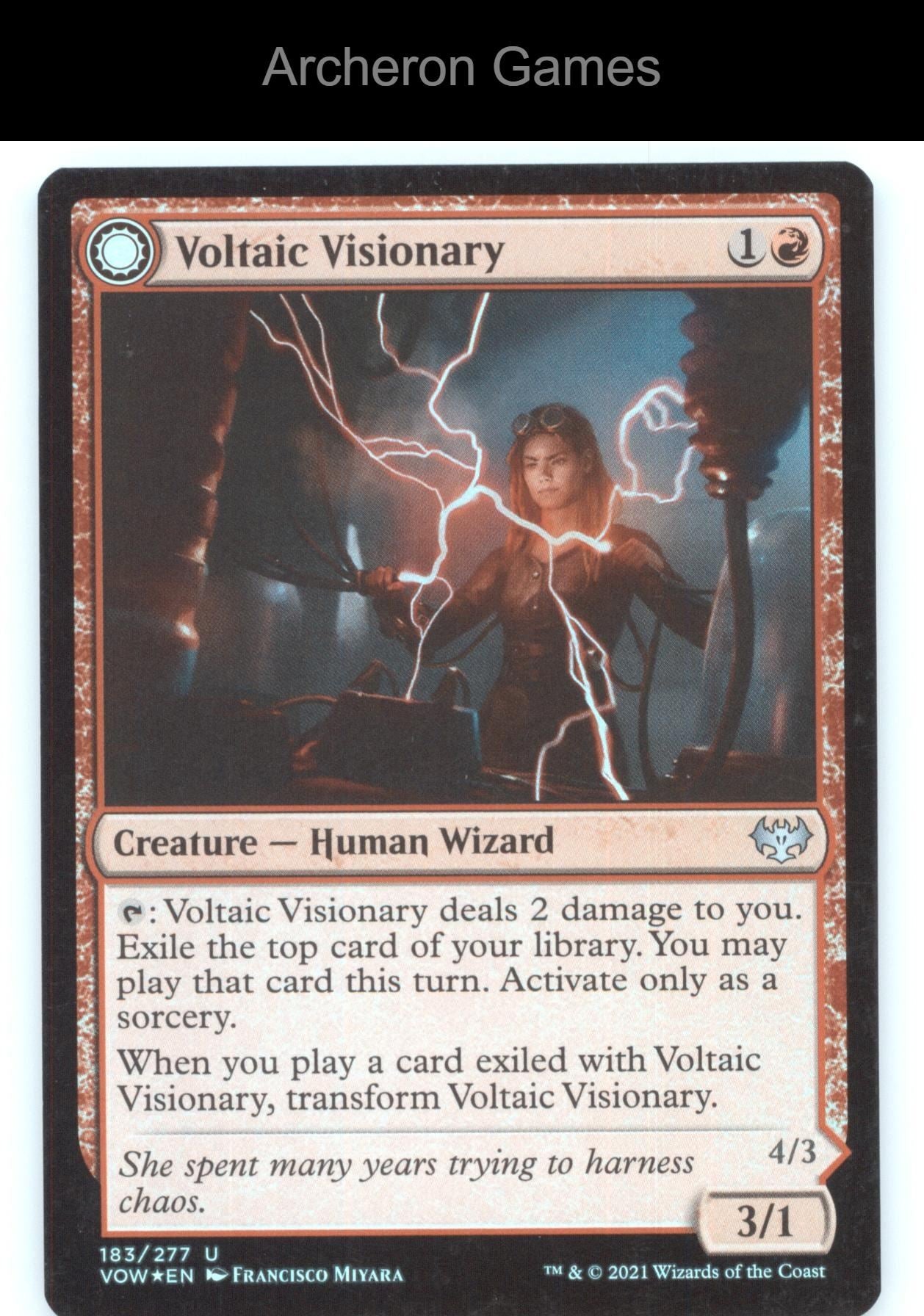 Voltaic Visionary 183 UC MTG Card Innistrad: Crimson Vow