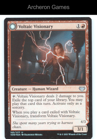 Voltaic Visionary 183 UC MTG Card Innistrad: Crimson Vow
