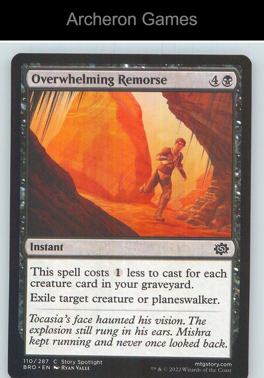 Overwhelming Remorse BRO 110 C MTG Card NM/EX+