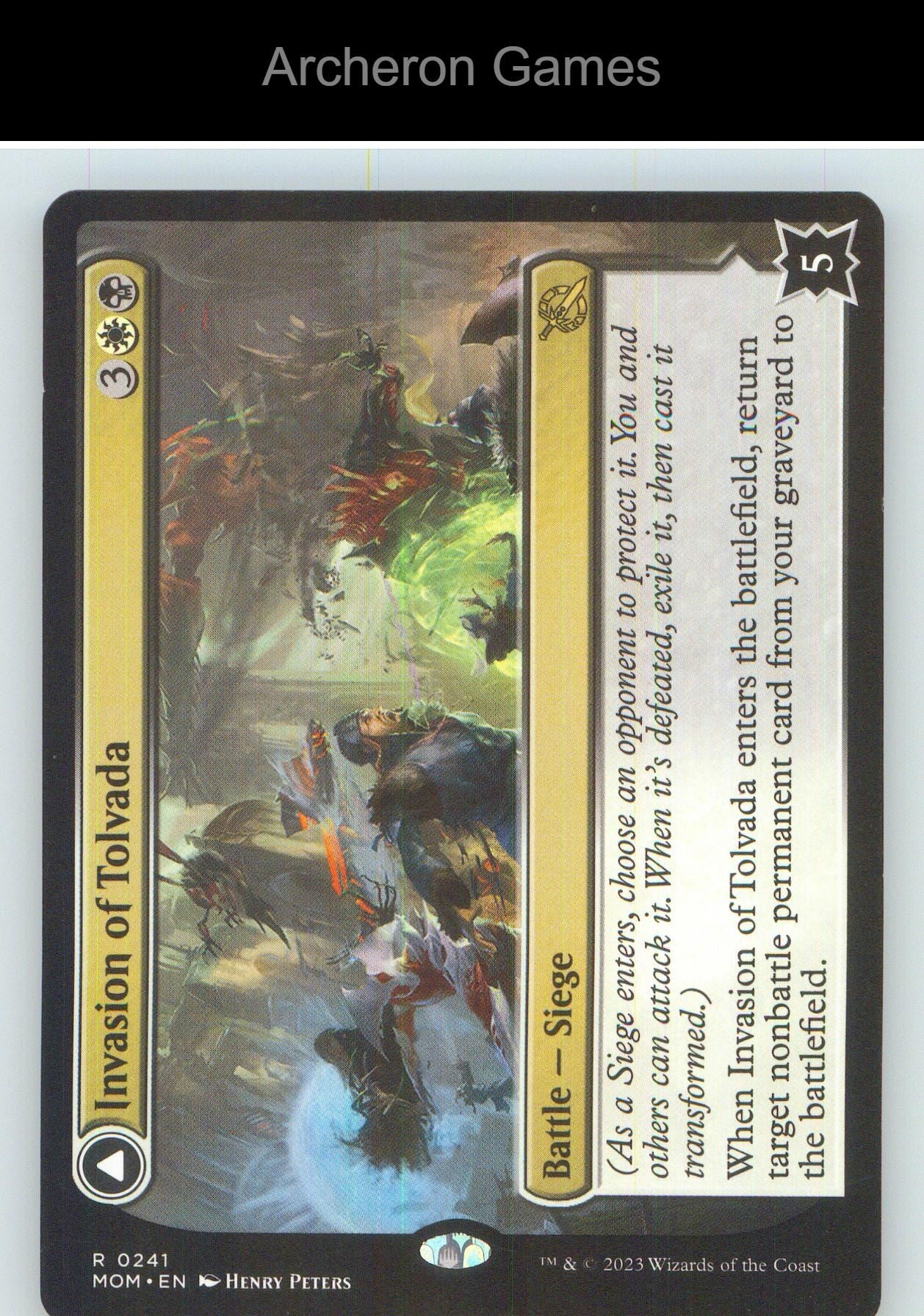 Invasion of Tolvada MOM 241 R MTG Card NM/EX+