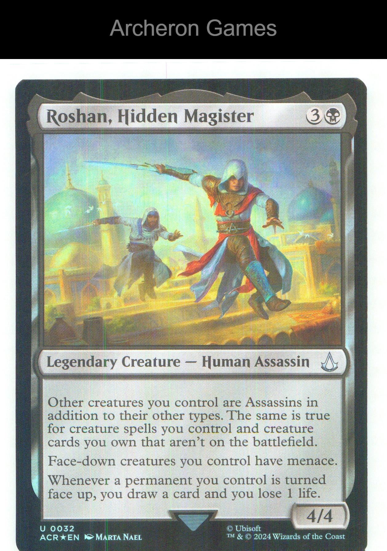 Roshan, Hidden Magister ACR 32 UC MTG Card NM/EX+ Foil