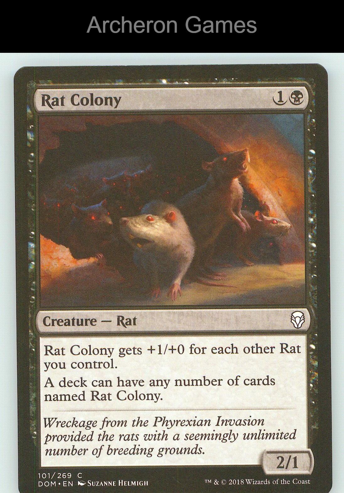 Rat Colony DOM 101 C MTG Card NM/EX+