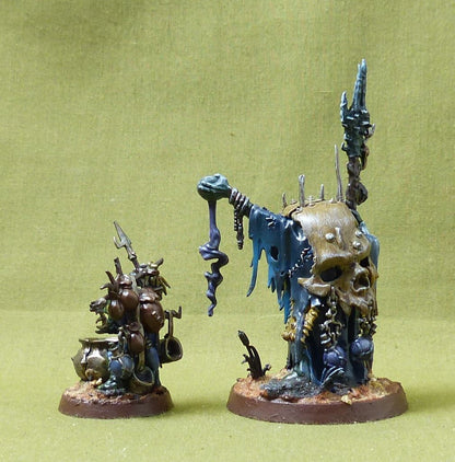 Swampcalla Shaman & Pot-Grot painted - Orruk Warclans - Warhammer AoS #69K