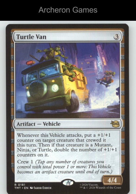 Turtle Van TMT 0181 R MTG Card Teenage Mutant Ninja Turtles