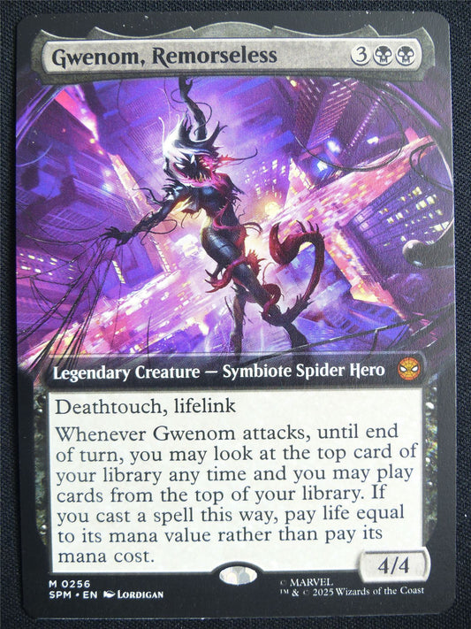 Gwenom Remorseless Extended Art - SPM - Mtg Card #1Z3