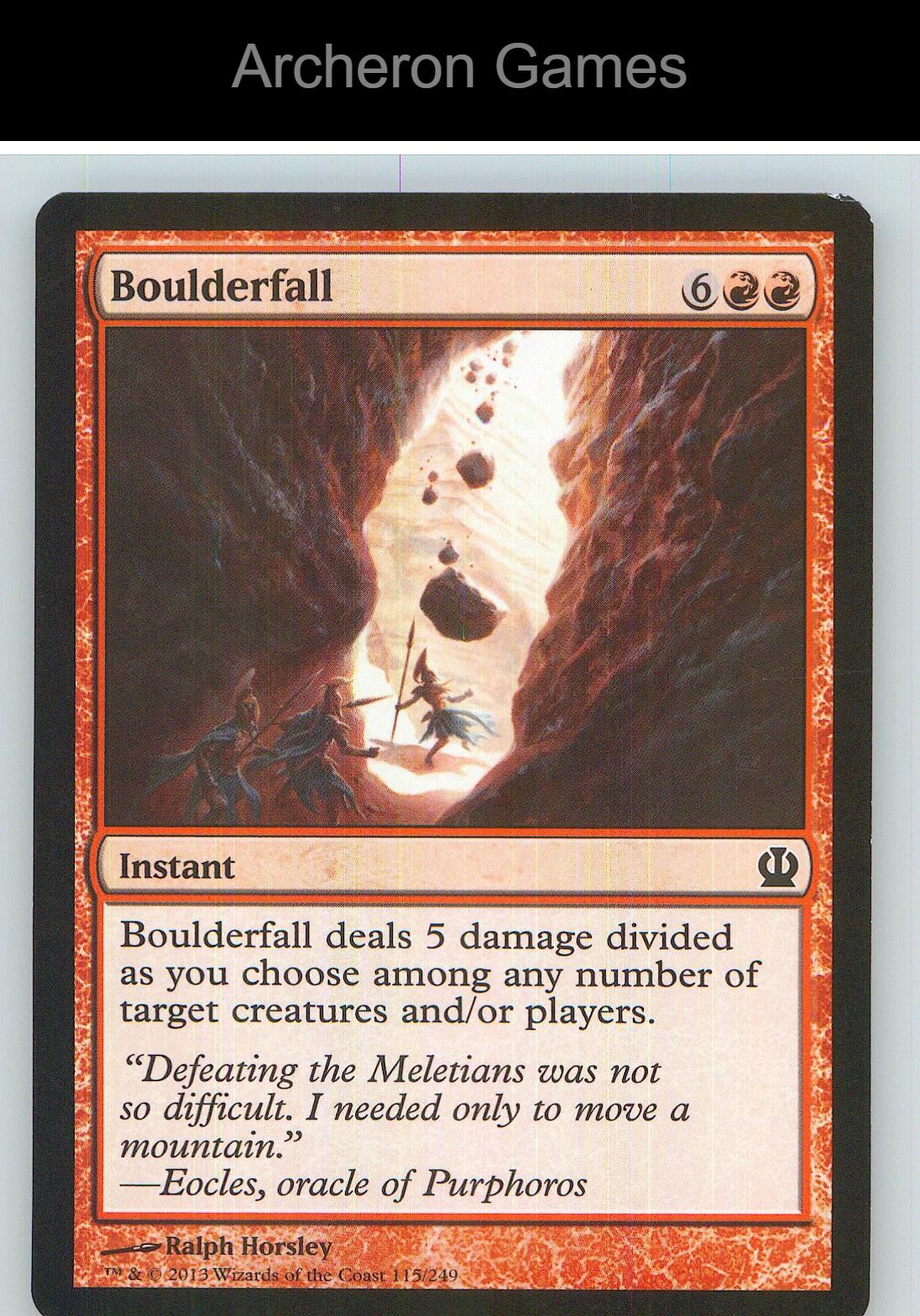 Boulderfall THS 115 C MTG Card NM/EX+