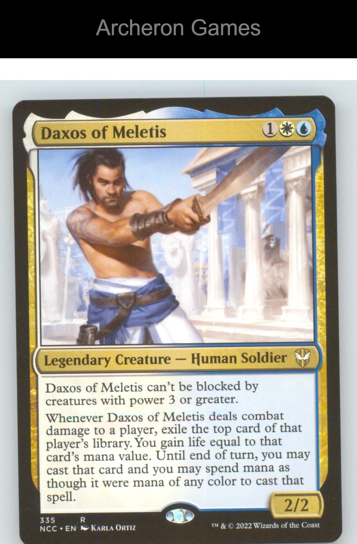 Daxos of Meletis NCC 335 R MTG Card NM/EX+