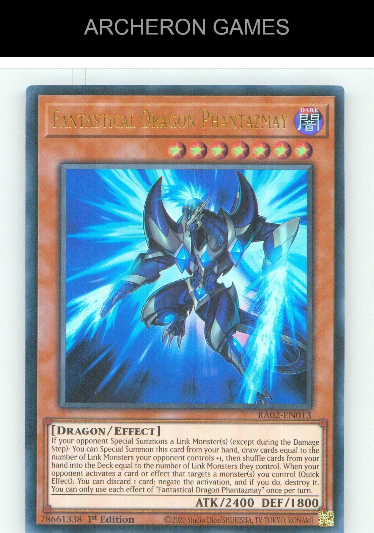 Fantastical Dragon Phantazmay (Alternate Art) (UR) UR YUGIOH Card 1st Edition