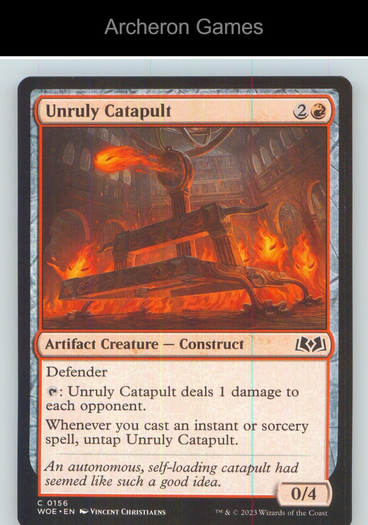 Unruly Catapult WOE 156 C MTG Card NM/EX+