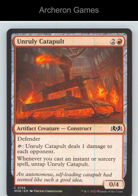 Unruly Catapult WOE 156 C MTG Card NM/EX+