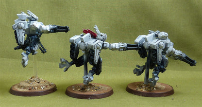 XV8 Crisis Battlesuit Team painted - Tau Empire - Warhammer 40K #2YQ