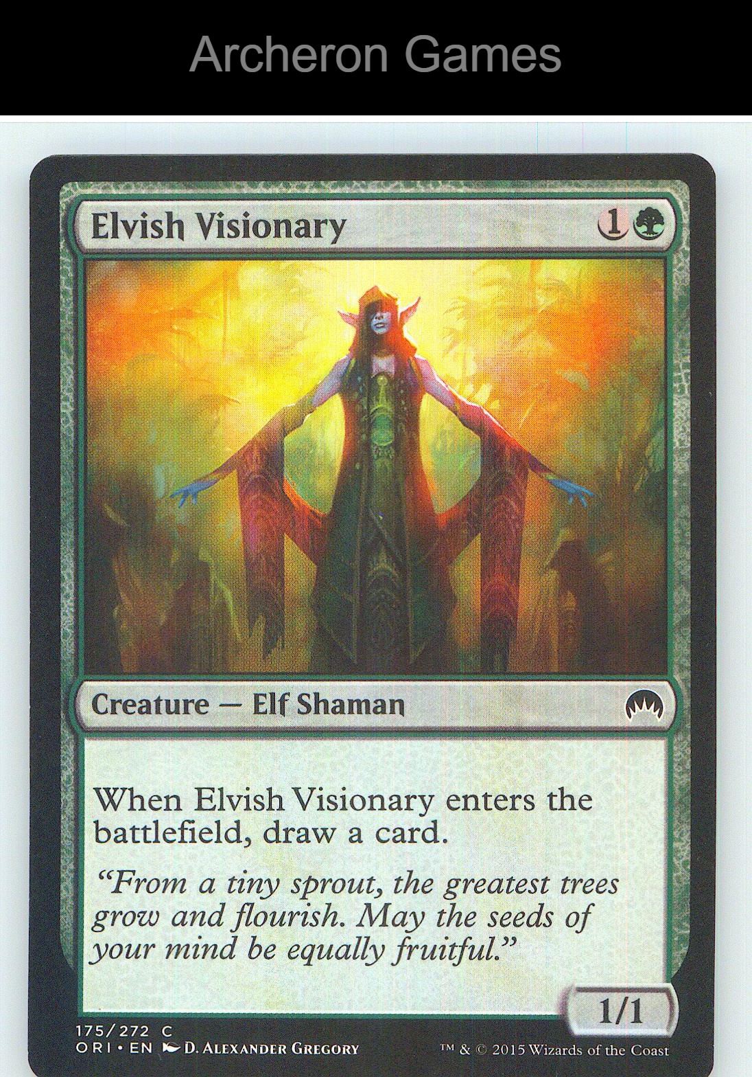 Elvish Visionary ORI 175 C MTG Card NM/EX+