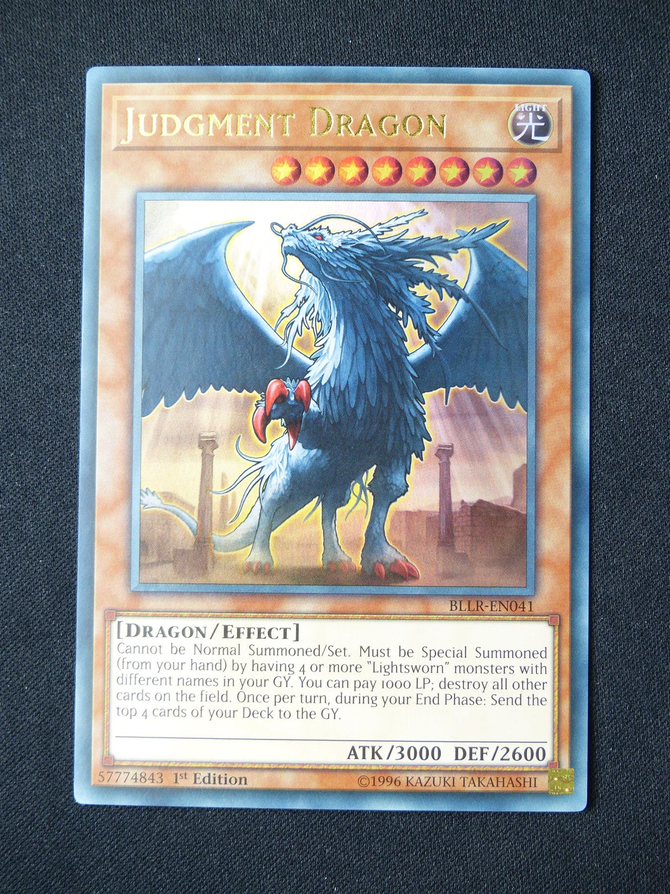 Judgment Dragon BLLR Ultra Rare - 1st ed Yugioh Card #3AF