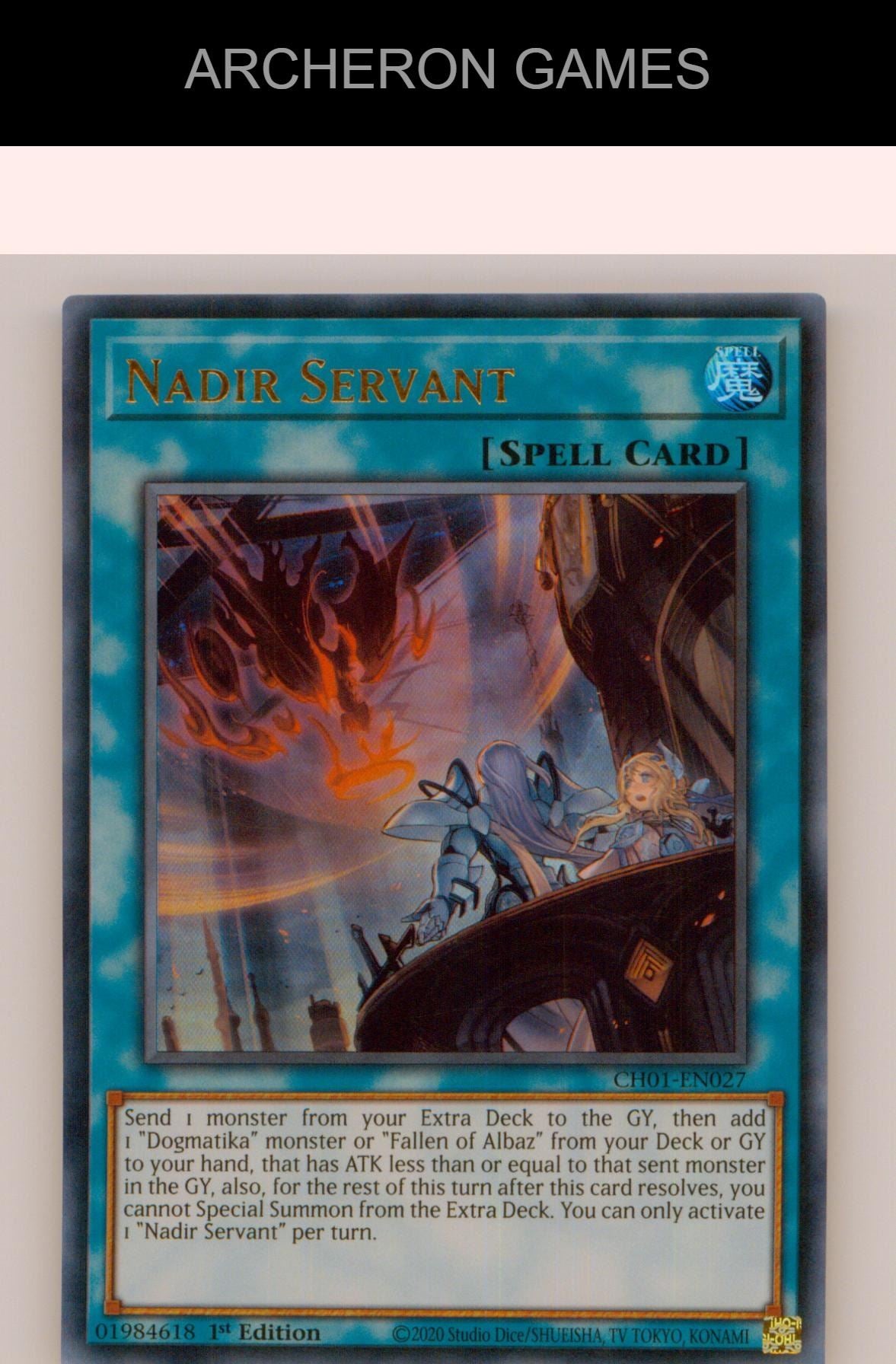 Nadir Servant Ultra Rare YUGIOH Card 1st Edition