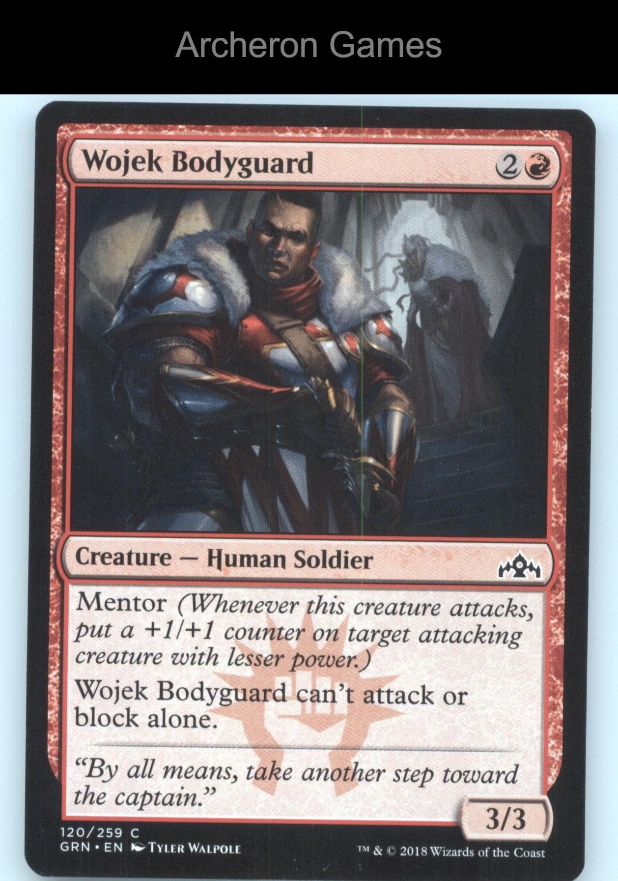 Wojek Bodyguard 120 C MTG Card Guilds of Ravnica