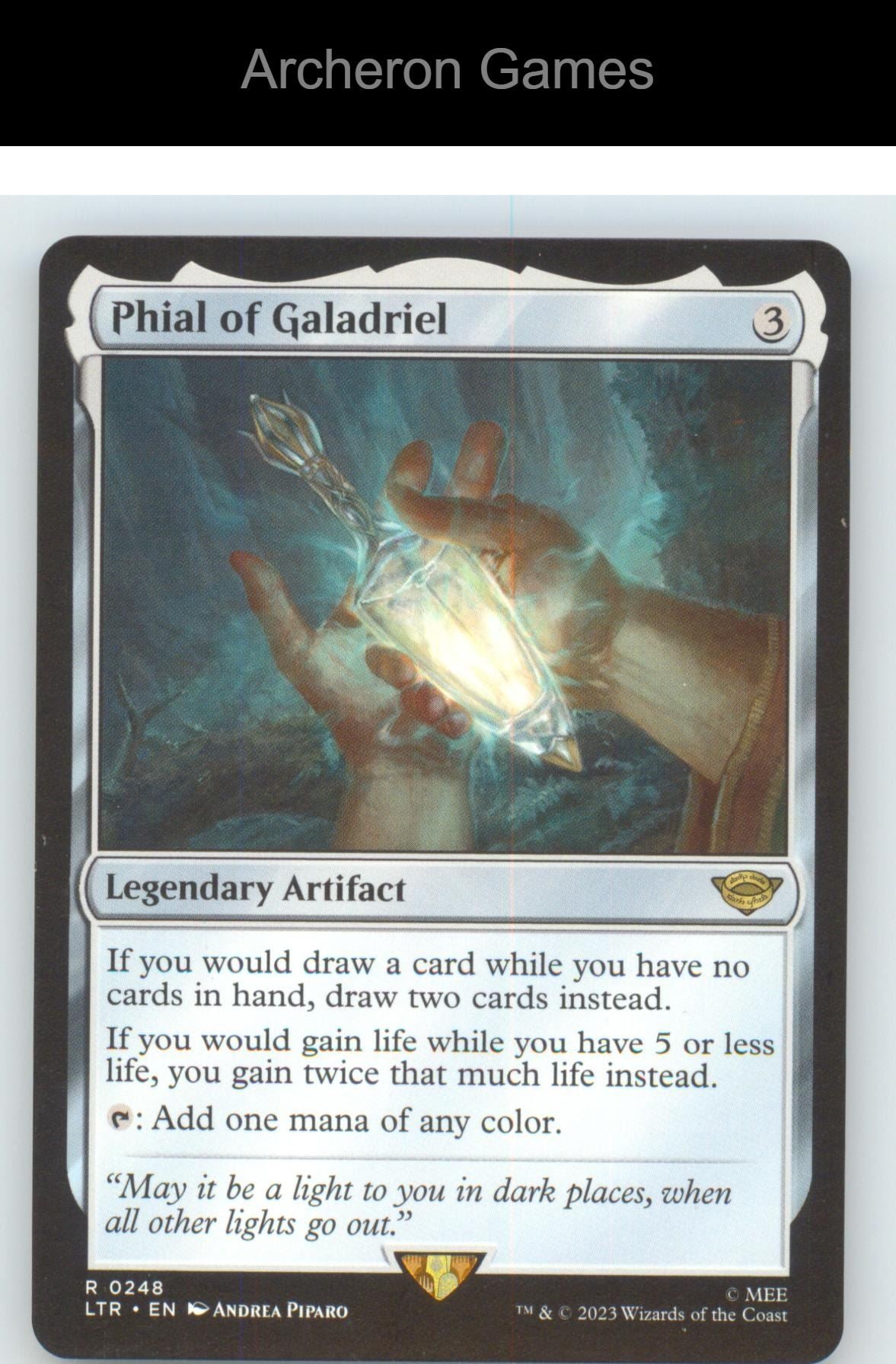 Phial of Galadriel LTR 248 R MTG Card NM/EX+