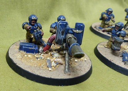 Heavy Weapons Squad painted - Astra Militarum - Warhammer 40K #2XR