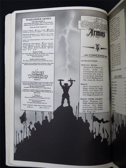Warhammer Armies 3rd Edition 1991 Softback HW - Warhammer Old World #1GU
